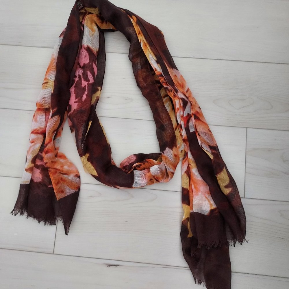 NWOT Talbots floral silk scarf